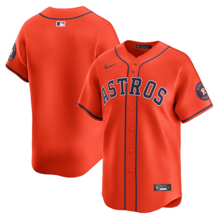 Men’s Houston Astros  Nike Orange  Alternate Limited Jersey
