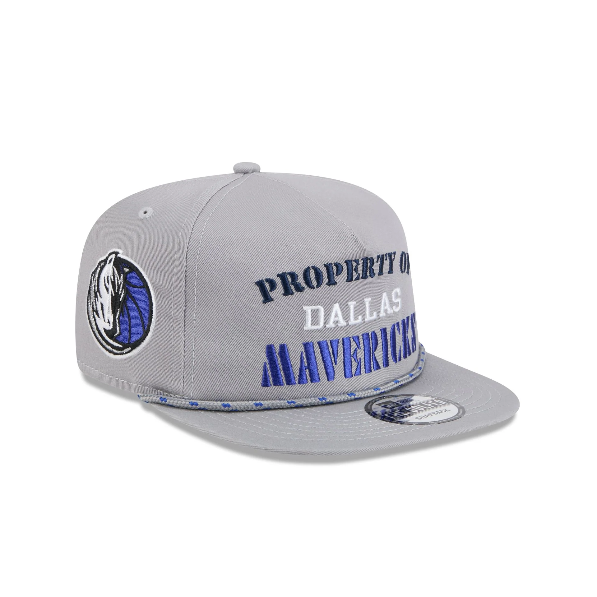 Dallas Mavericks Vintage Gray Rope Golfer Hat