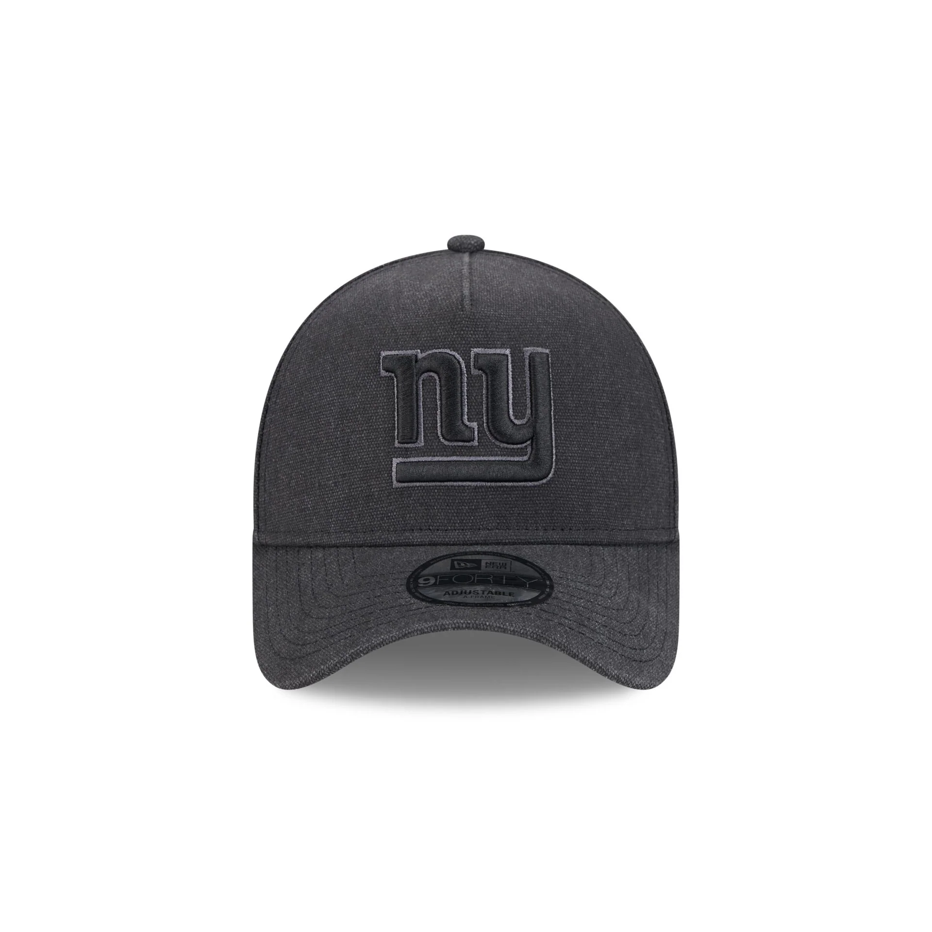 New York Giants Logo Essentials Black 9FORTY A-Frame Snapback Hat