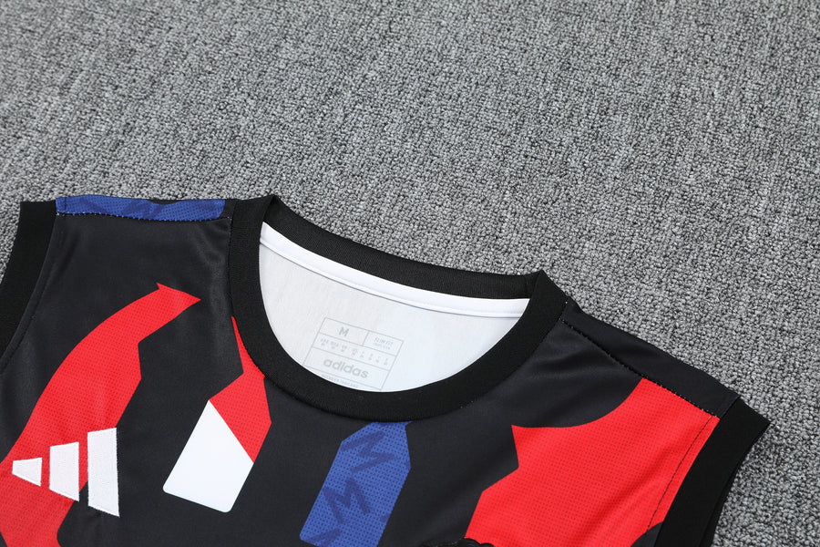 Kit Tank Top + Shorts Manchester United Black/Blue/Red Training 25/26