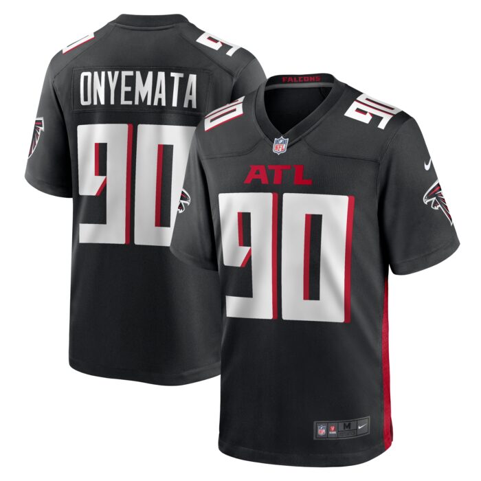 Men’s Atlanta Falcons David Onyemata Nike Black Game Player Jersey