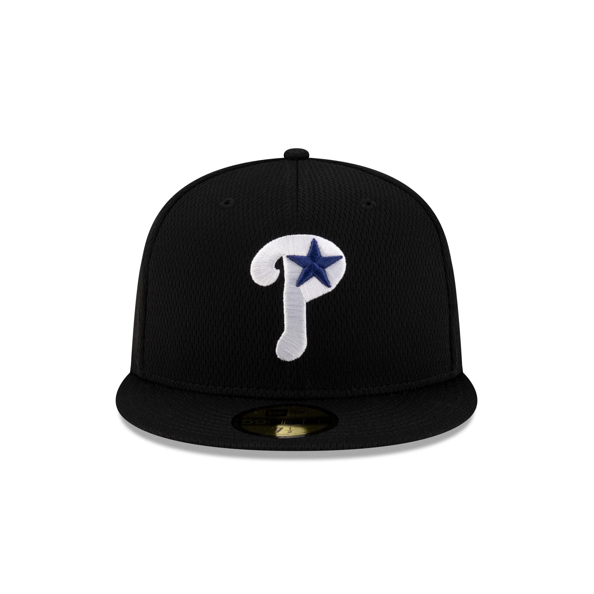 Philadelphia Phillies 2025 Clubhouse Alt Black 59FIFTY Fitted Hat