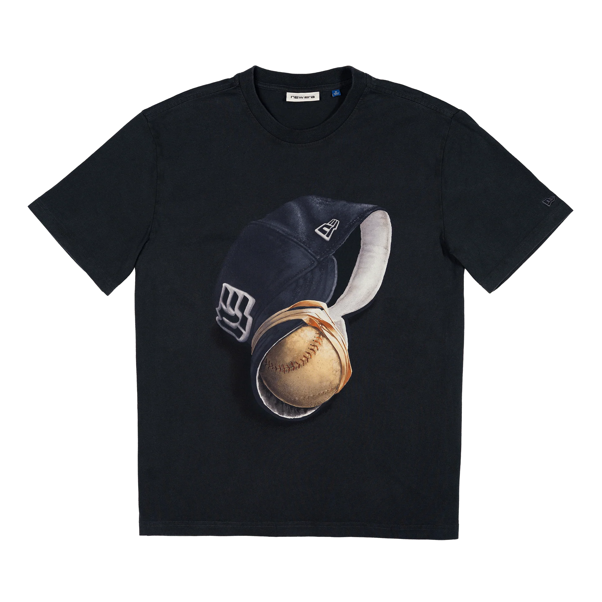New Era Branded Telescoping '25 Black T-Shirt