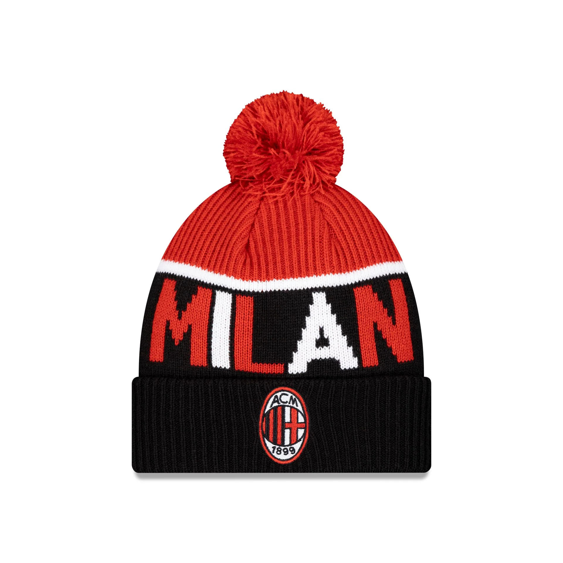 AC Milan Sport Black Pom Knit Hat