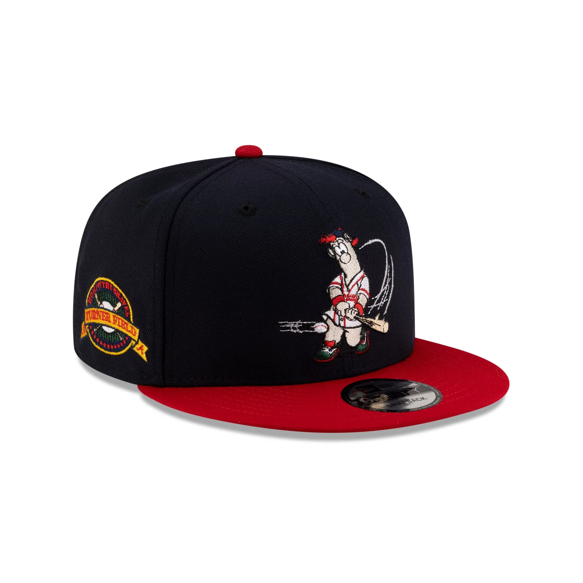 Atlanta Braves Mascot Navy 9FIFTY Snapback Hat
