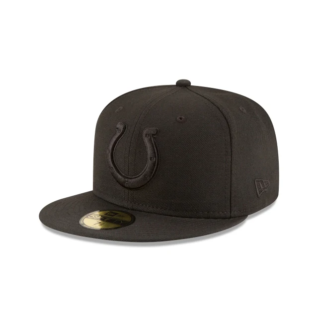 Indianapolis Colts Black On Black 59FIFTY Fitted Hat