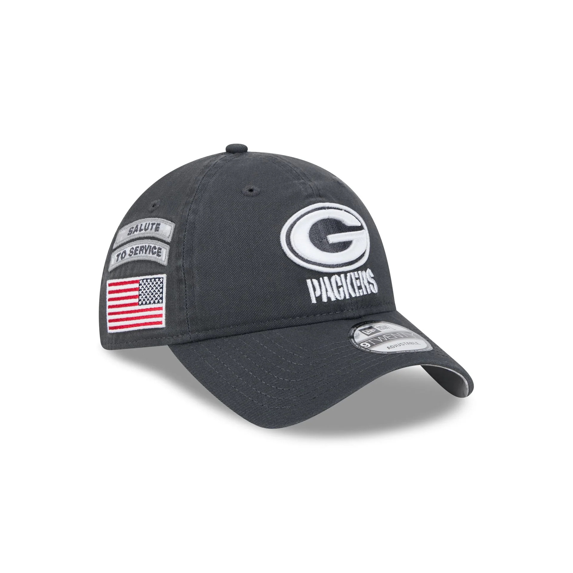 Green Bay Packers 2024 Salute to Service 9TWENTY Adjustable Hat