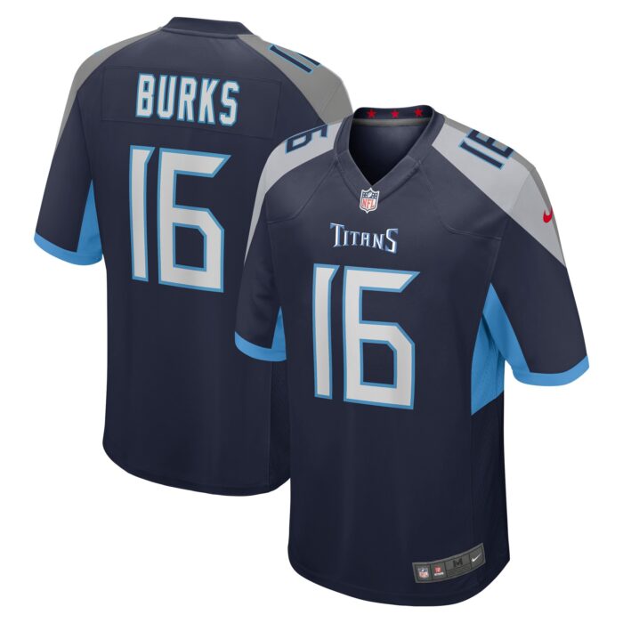 Men’s Tennessee Titans Treylon Burks Nike Navy Player Game Jersey