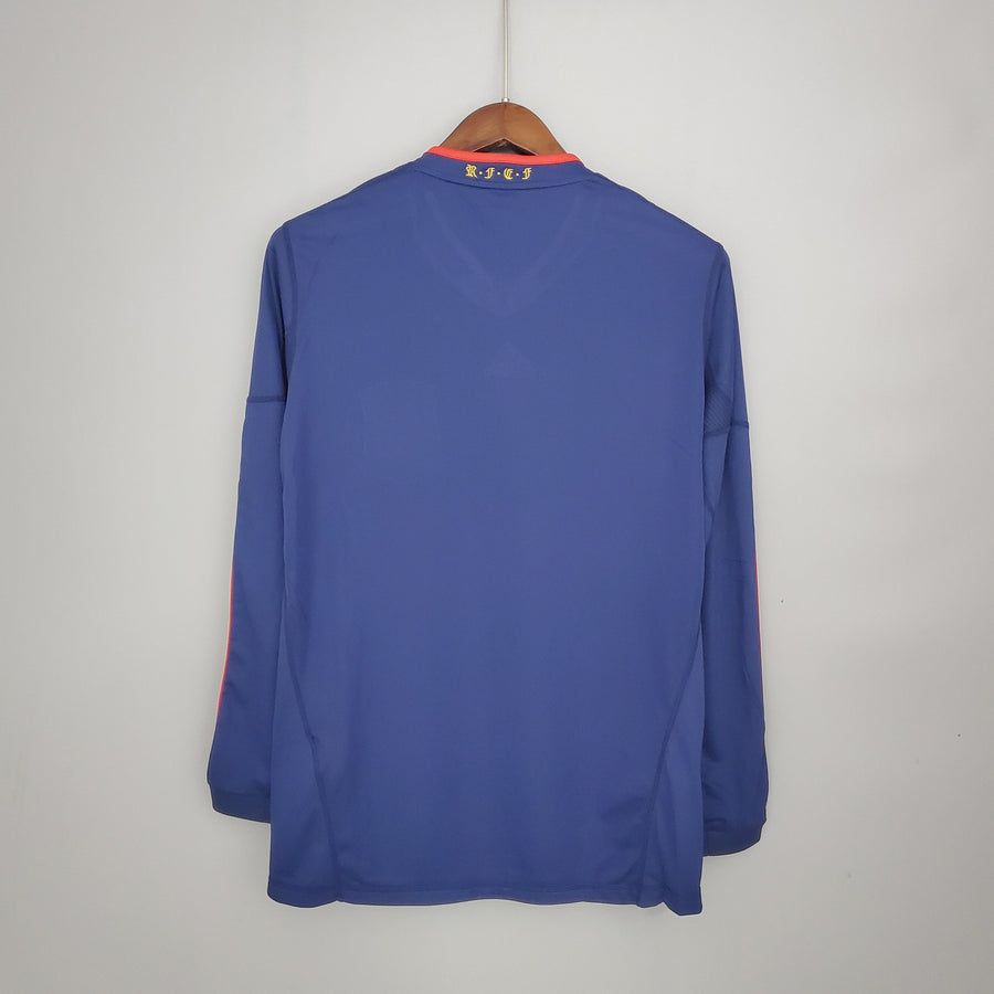 Spain Mundial Away Jersey 2010 Retro Long Sleeve
