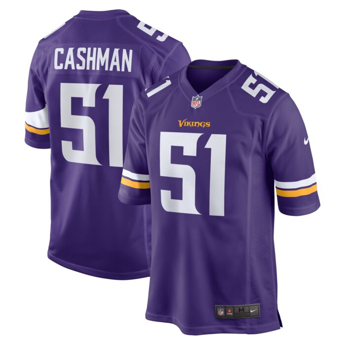 Men’s Minnesota Vikings Blake Cashman Nike Purple Team Game Jersey