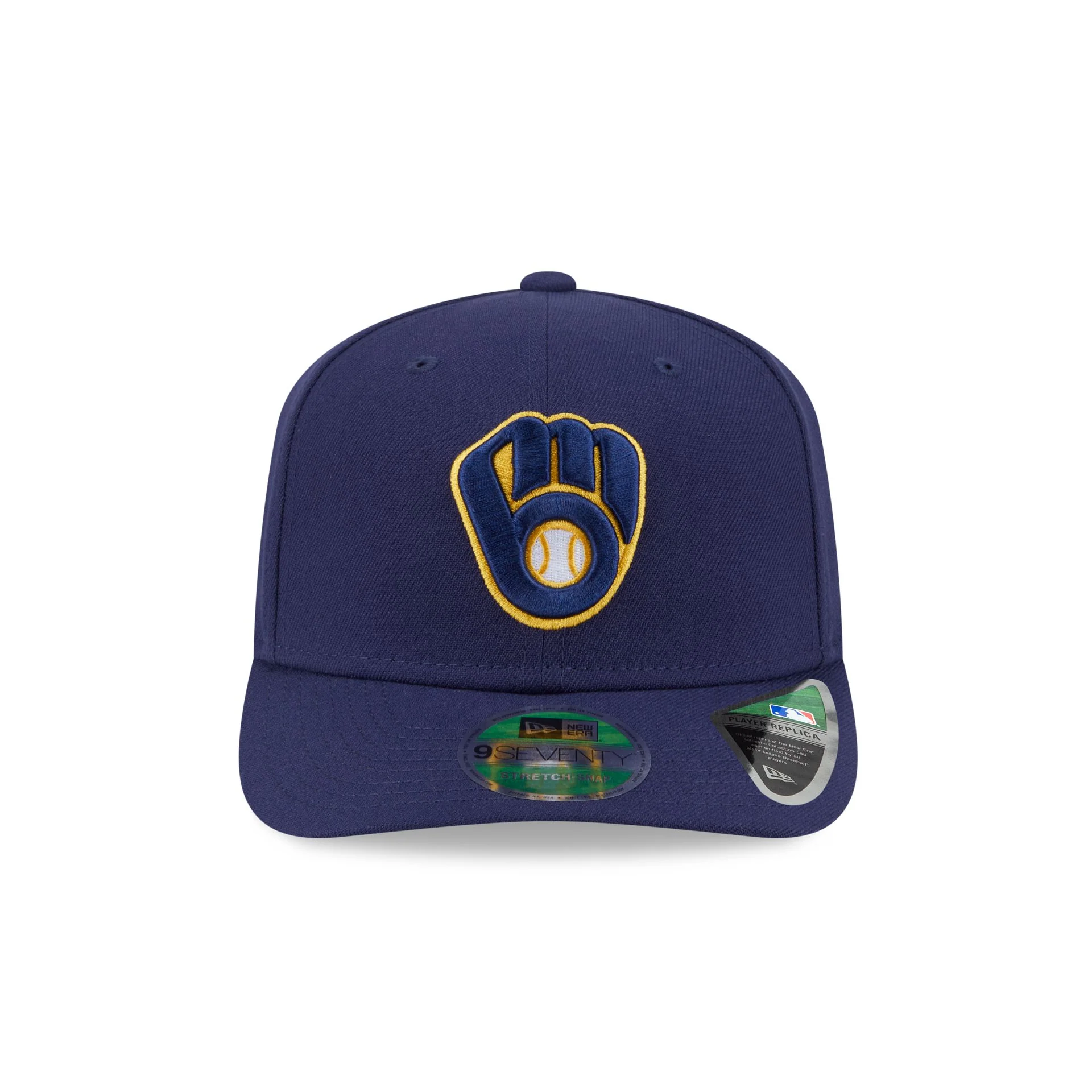 Milwaukee Brewers Home Authentic Collection 9SEVENTY Stretch-Snap Hat