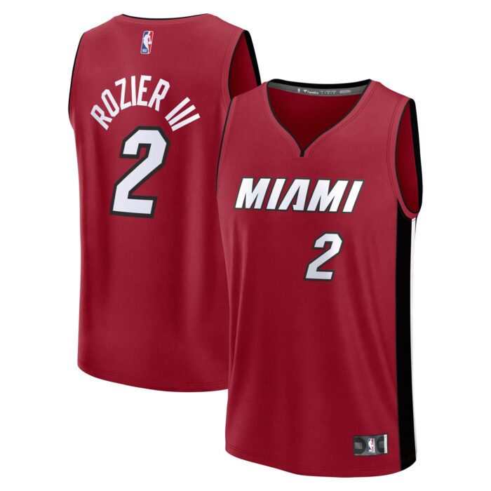 Men’s Miami Heat Terry Rozier Fanatics Red Fast Break Player Jersey – Statement Edition