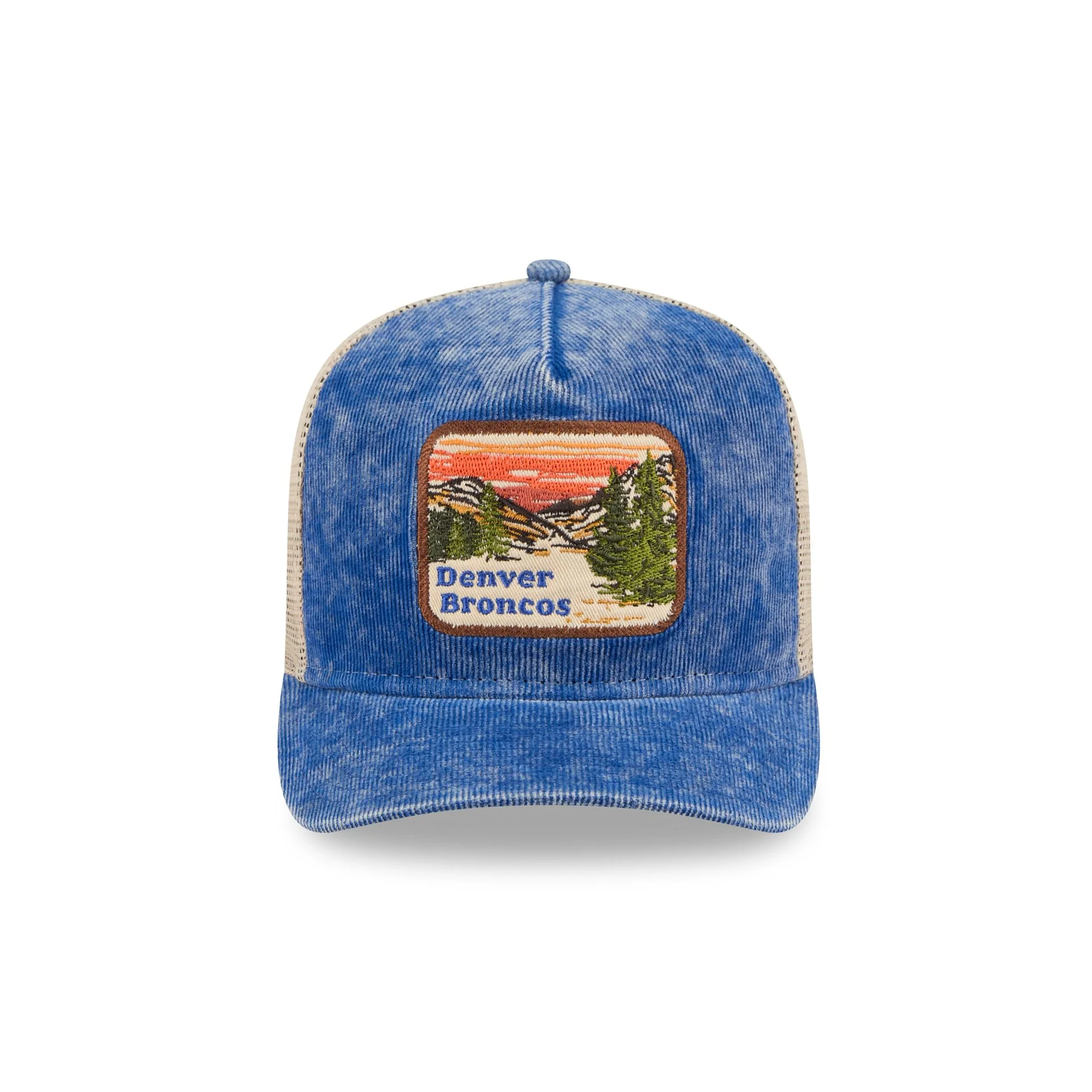 Denver Broncos Vintage Landscape 9FIFTY A-Frame Trucker Hat