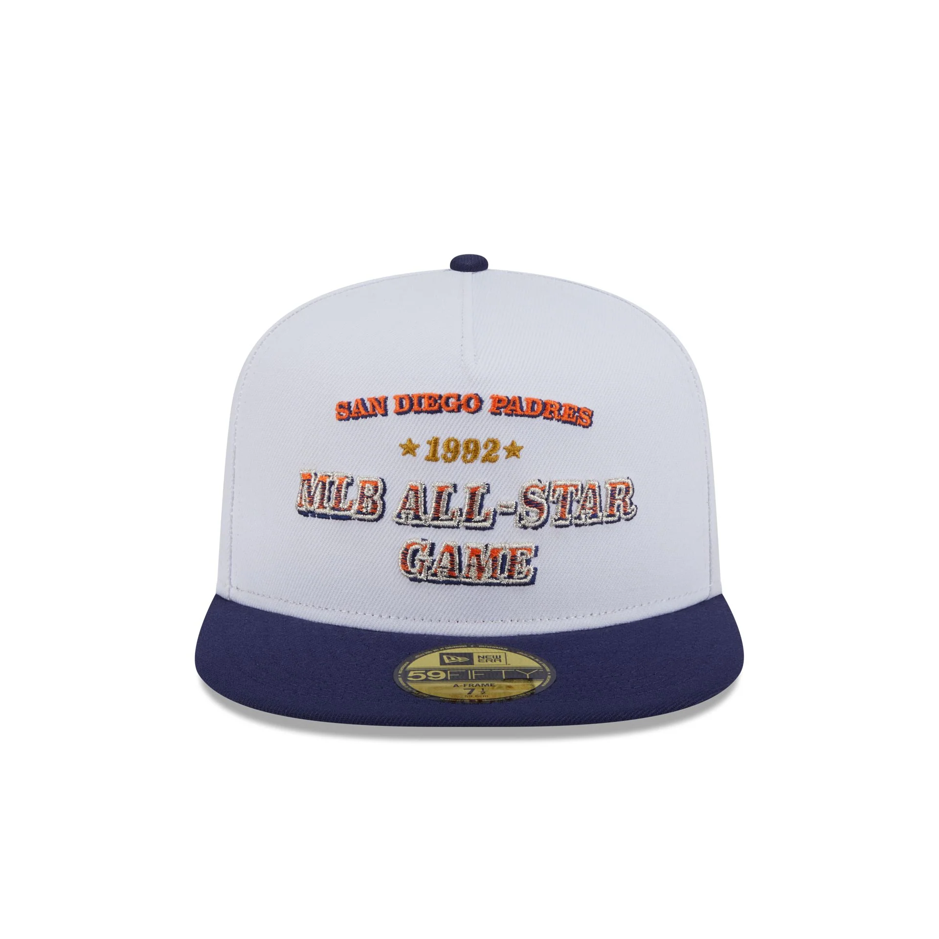San Diego Padres Summer Derby White 59FIFTY A-Frame Fitted Hat