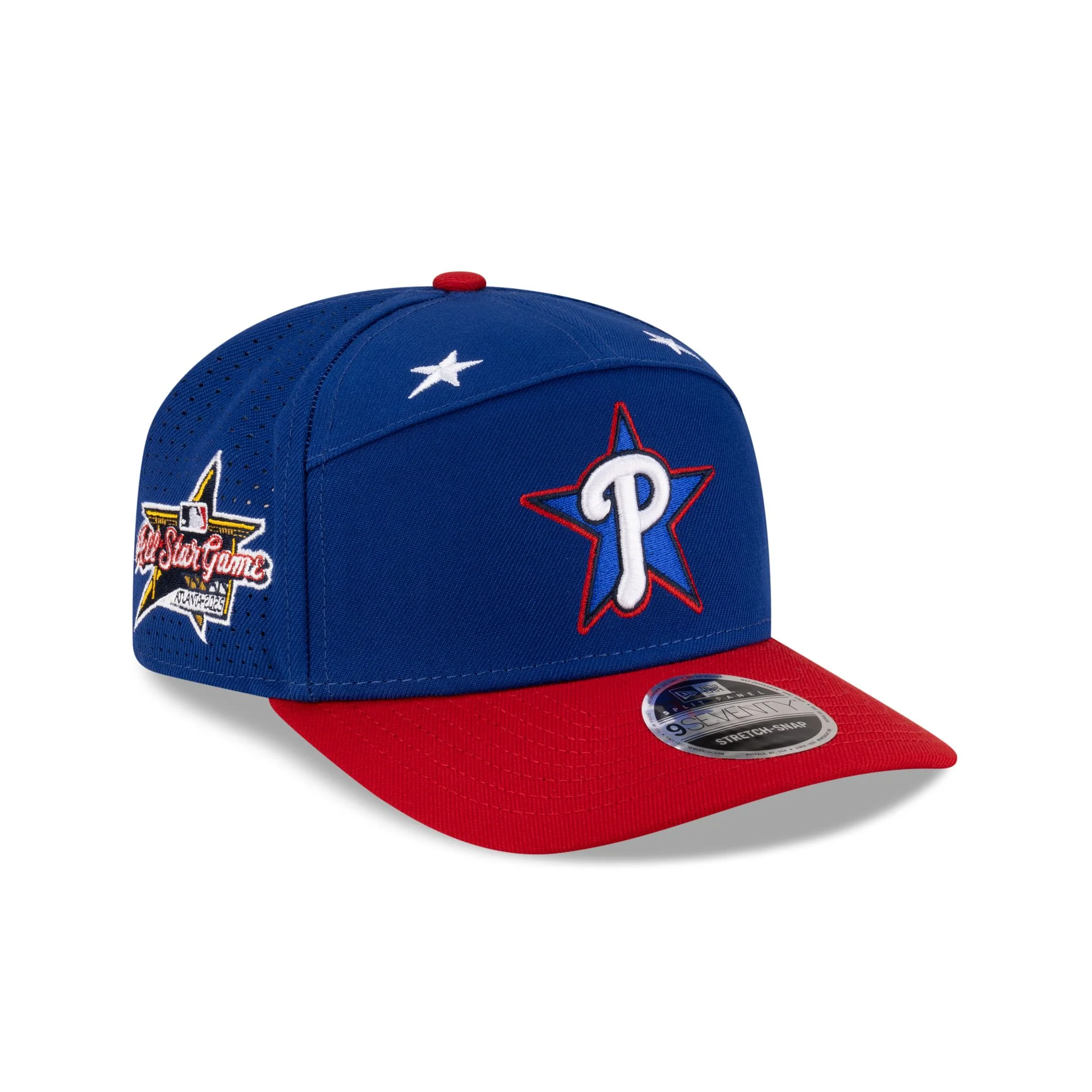 Philadelphia Phillies 2025 All-Star Game Workout Split Panel 9SEVENTY Stretch-Snap Hat