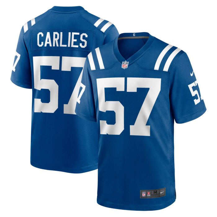 Men’s Indianapolis Colts Jaylon Carlies Nike Royal Game Jersey