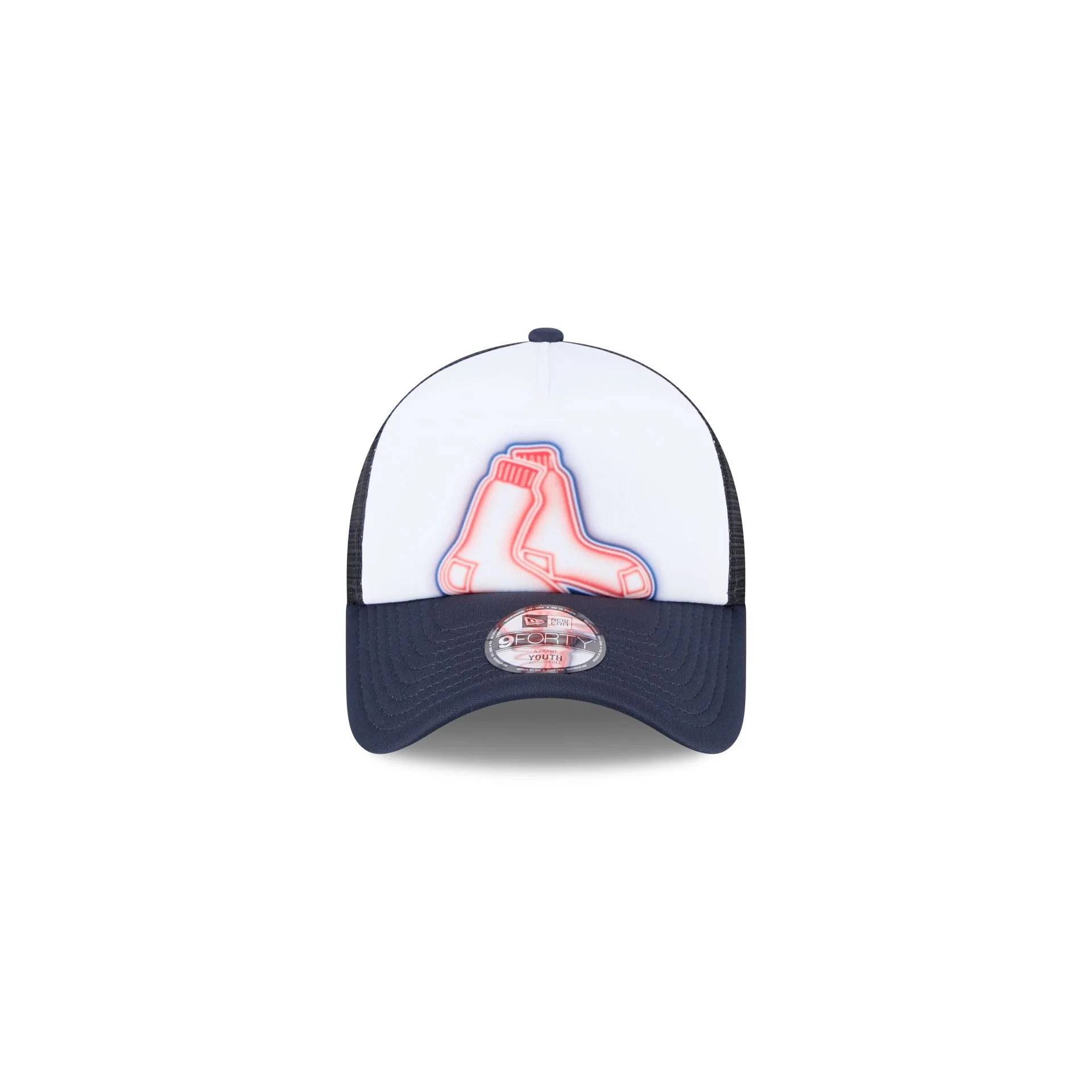 Boston Red Sox Kids Painted 9FORTY A-Frame Trucker Hat