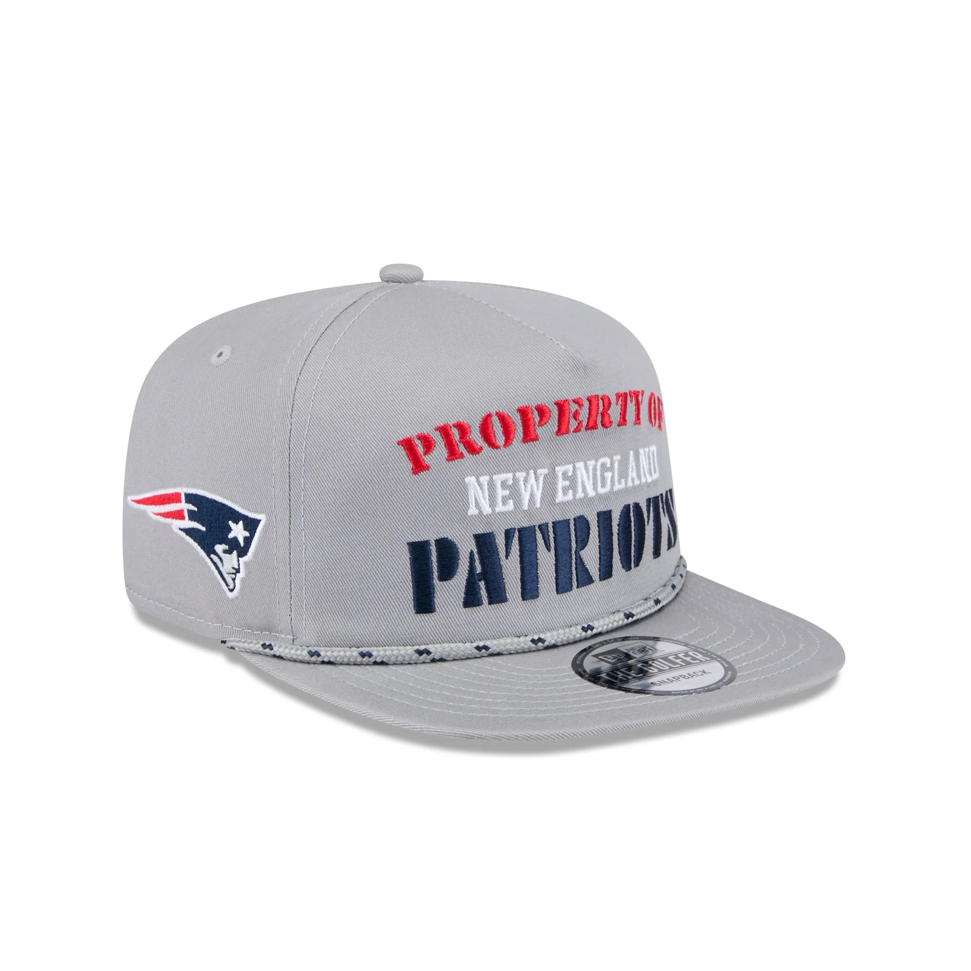 New England Patriots Vintage Gray Rope Golfer Hat