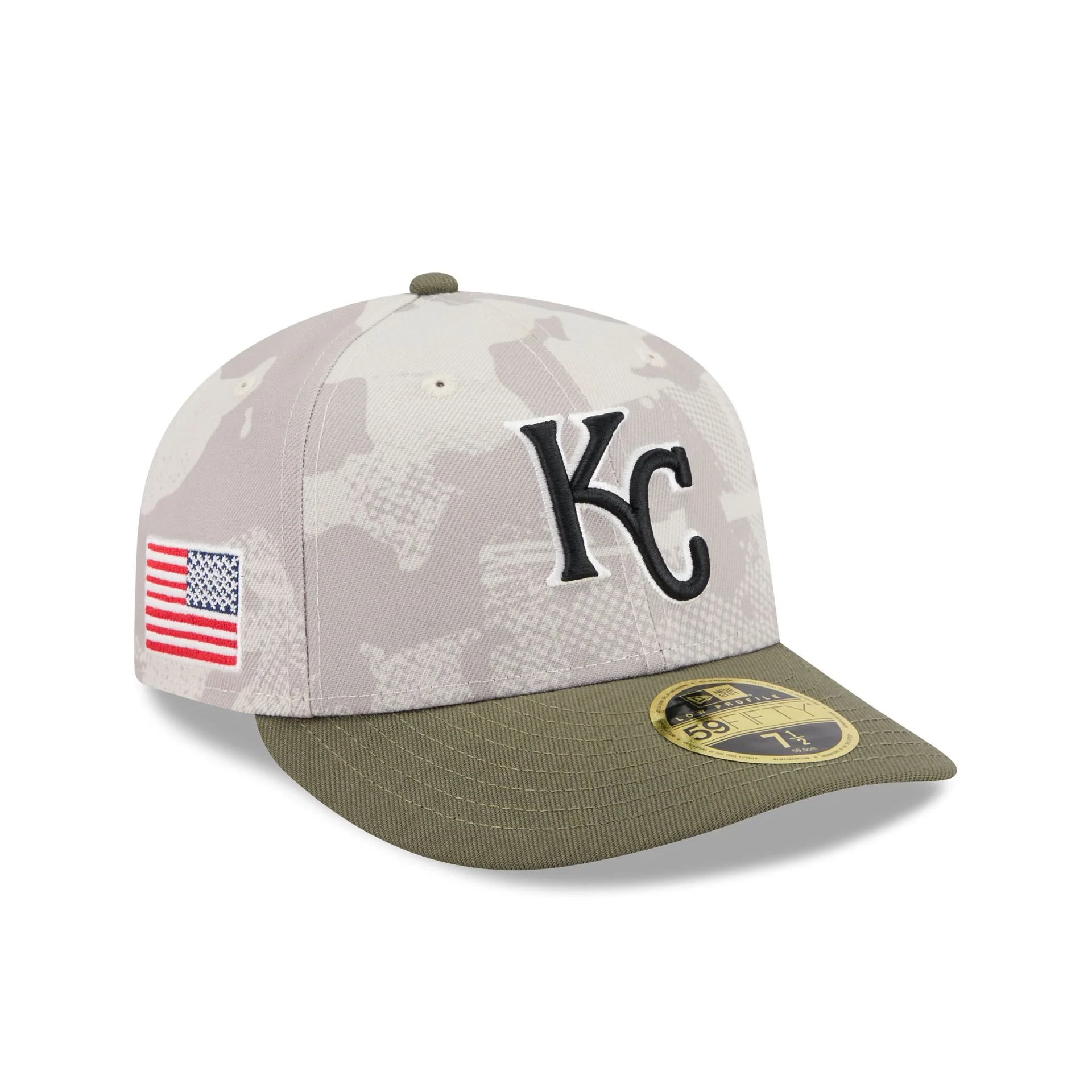 Kansas City Royals Armed Forces Day 2025 Low Profile 59FIFTY Fitted Hat