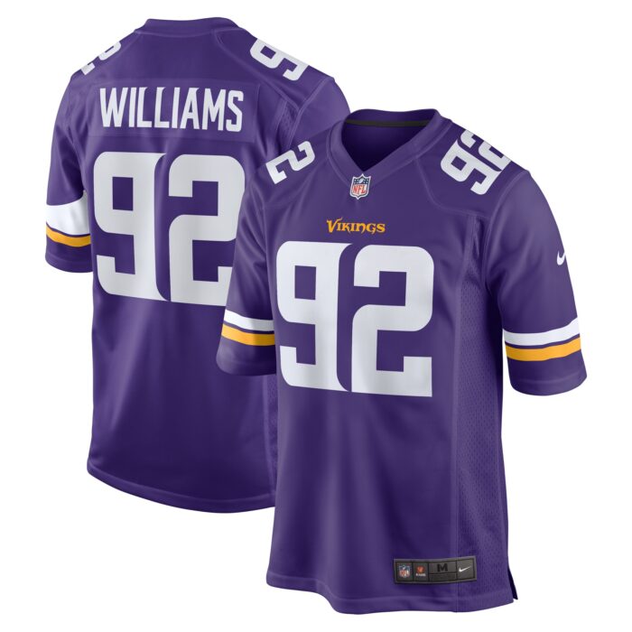 Men’s Minnesota Vikings Jonah Williams Nike Purple Team Game Jersey