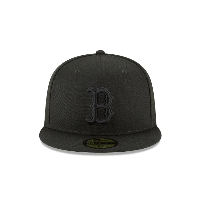 Boston Red Sox Blackout Basic 59FIFTY Fitted Hat