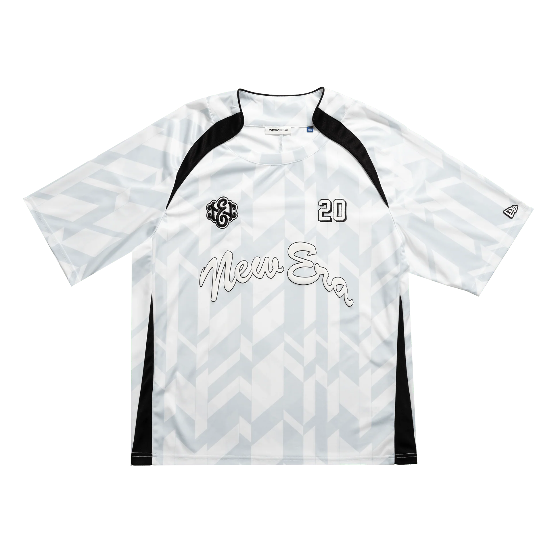 New Era Branded Advantage Printed Optic White Soccer Jersey