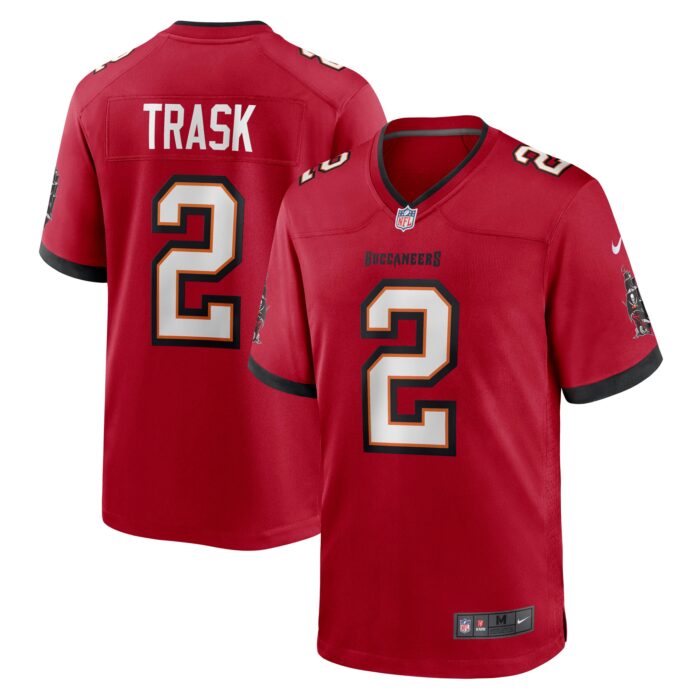 Men’s Tampa Bay Buccaneers Kyle Trask Nike Red Game Player Jersey