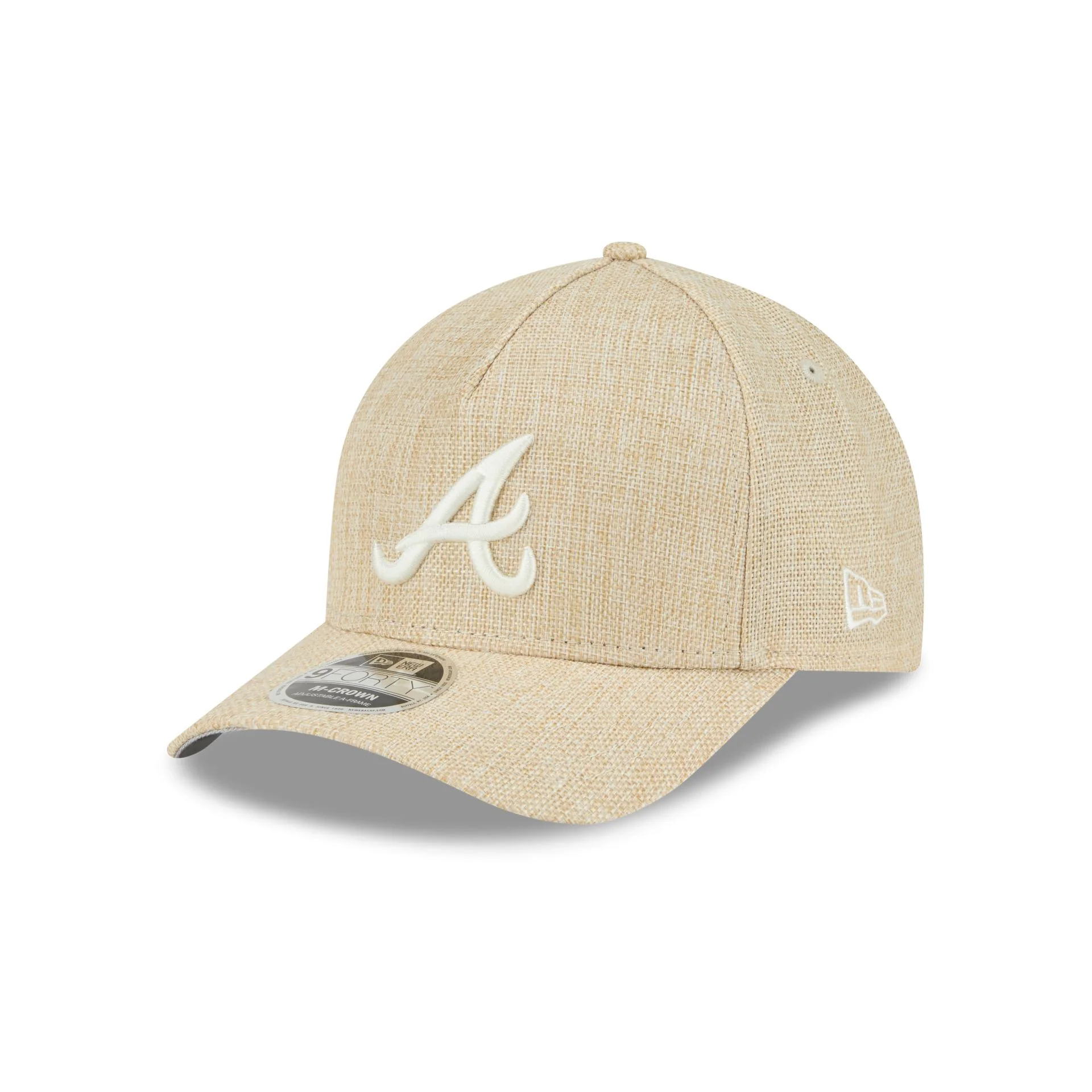 Atlanta Braves Cotton Weave Stone 9FORTY M-Crown A-Frame Snapback Hat