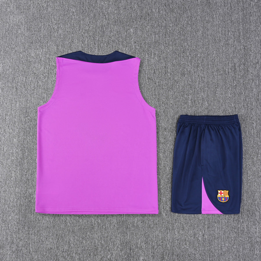 Kit Tank Top + Shorts Barcelona Purple Training 25/26