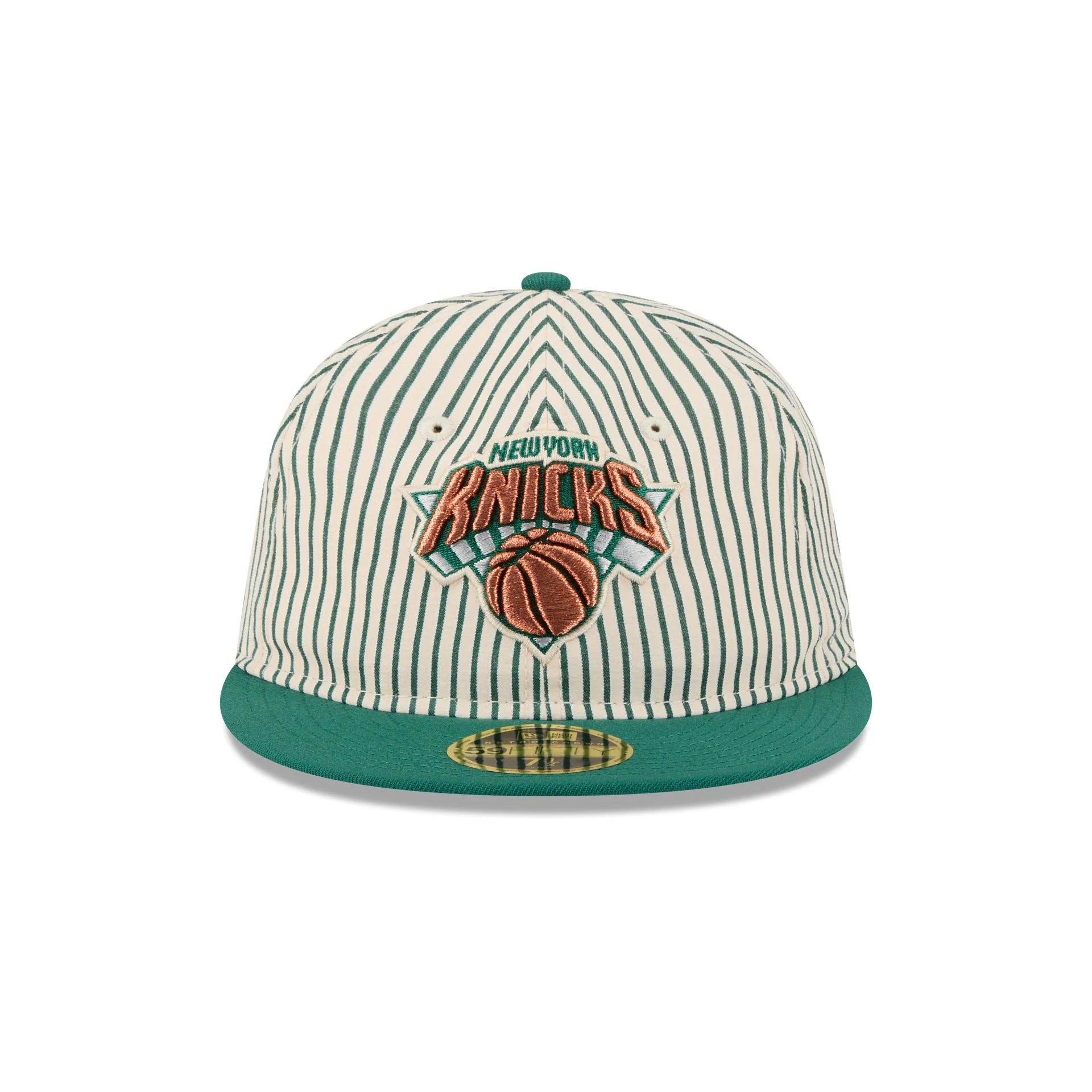 Just Caps Seersucker New York Knicks Retro Crown 59FIFTY Fitted Hat