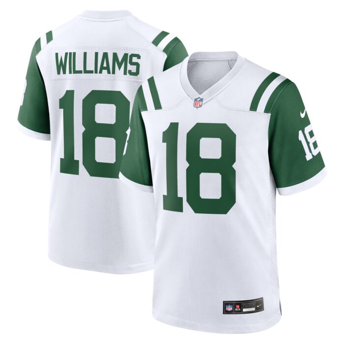 Men’s New York Jets Mike Williams Nike White Classic Alternate Player Game Jersey