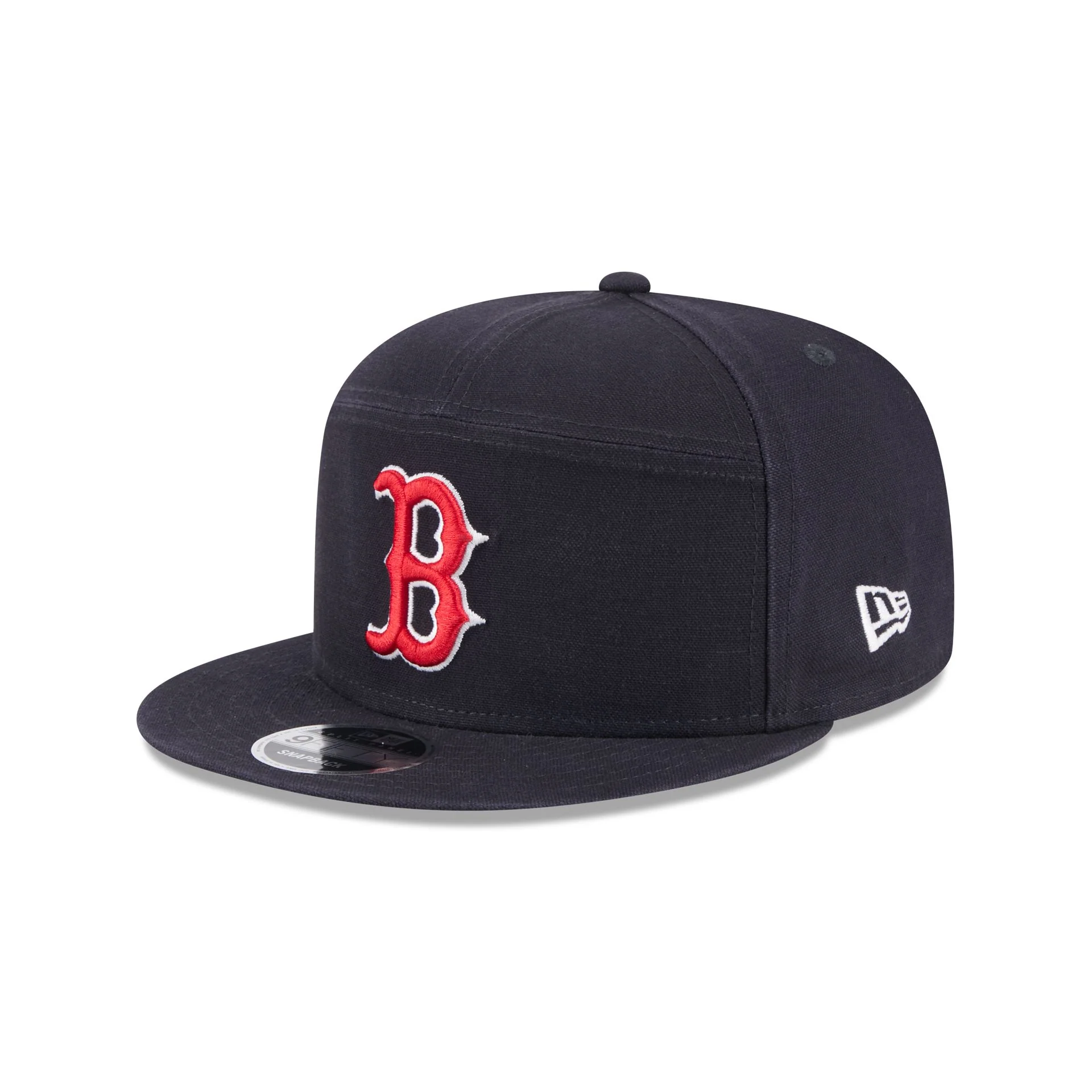 Boston Red Sox Cotton Canvas Split Panel 9FIFTY Trucker Hat