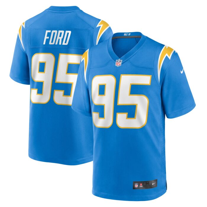 Men’s Los Angeles Chargers Poona Ford Nike Powder Blue Game Jersey
