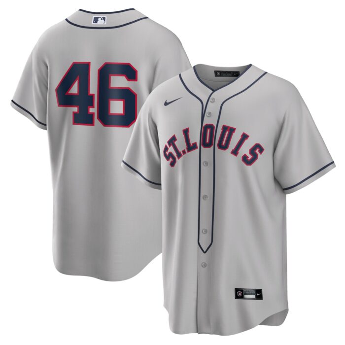 Men’s St. Louis Cardinals Paul Goldschmidt Nike Gray 2024 Rickwood Classic Replica Player Jersey