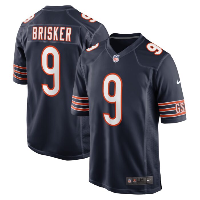 Men’s Chicago Bears Jaquan Brisker Nike Navy Game Player Jersey