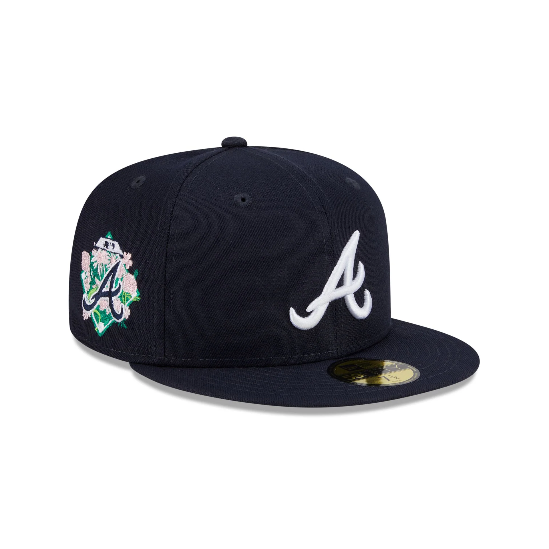 Atlanta Braves Floral Undervisor 59FIFTY Fitted Hat