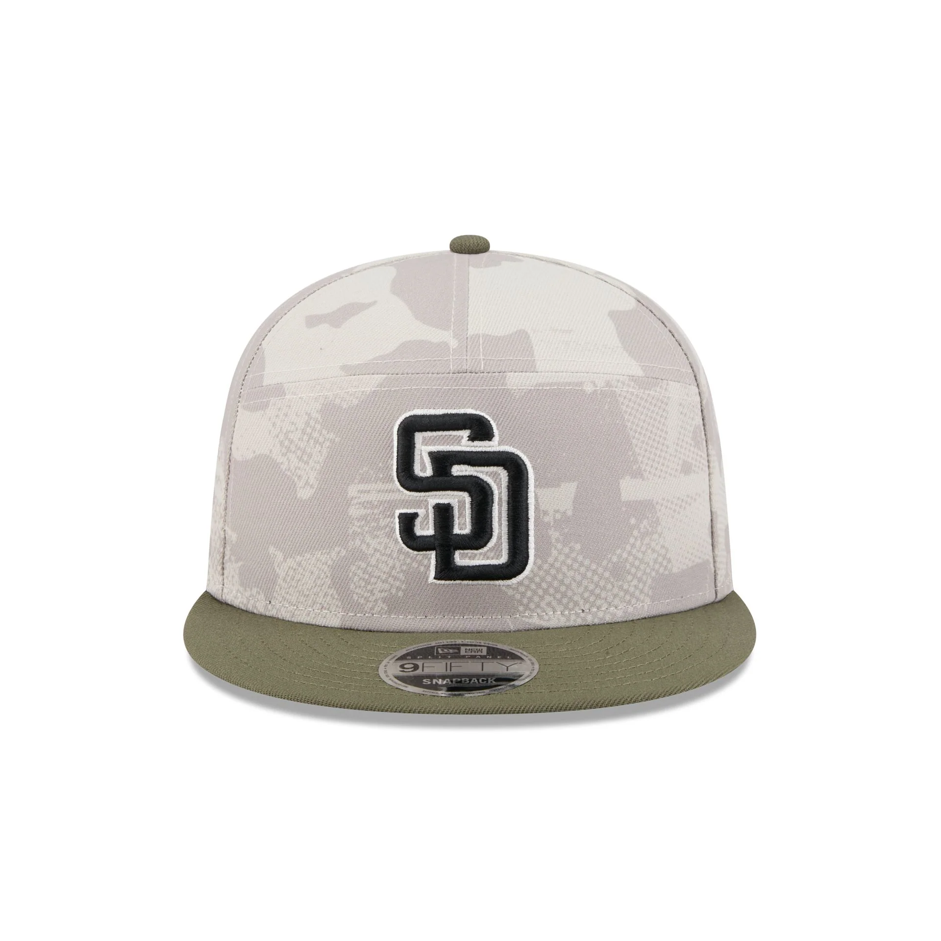 San Diego Padres Armed Forces Day 2025 Split Panel 9FIFTY Snapback Hat