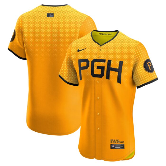 Men’s Pittsburgh Pirates Nike Gold City Connect Elite Jersey