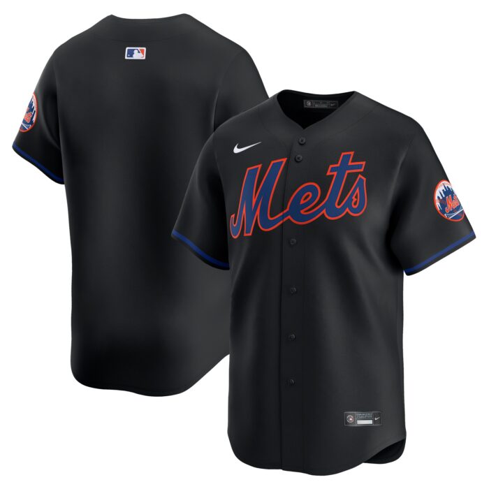 Men’s New York Mets  Nike Black  Alternate Limited Jersey