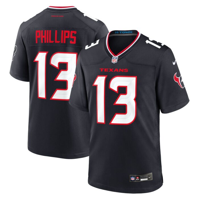 Men’s Houston Texans DelShawn Phillips Nike Navy Team Game Jersey