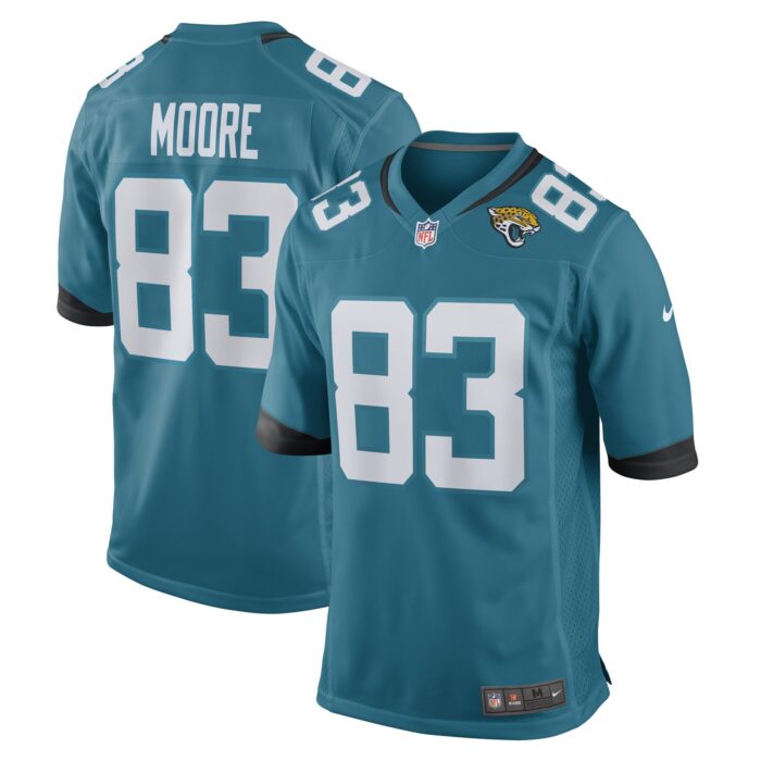 Men’s Jacksonville Jaguars Jaylon Moore Nike Teal Game Player Jersey