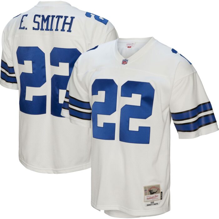 Men’s Dallas Cowboys Emmitt Smith Mitchell & Ness White Legacy Replica Jersey
