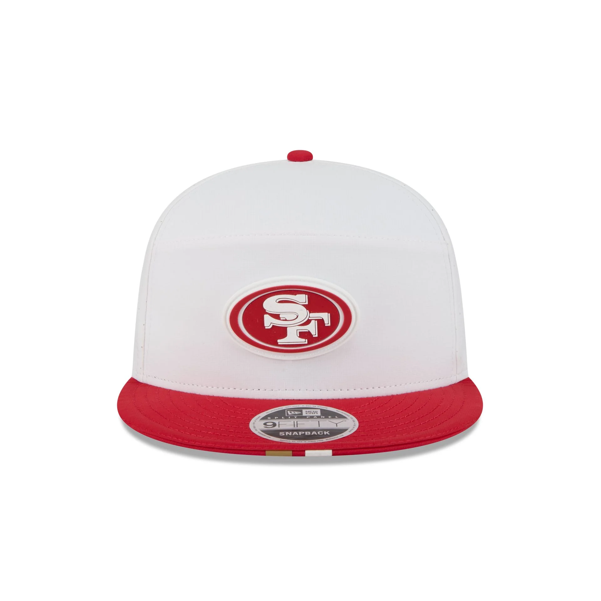San Francisco 49ers 2025 Training Split Panel 9FIFTY Snapback Hat