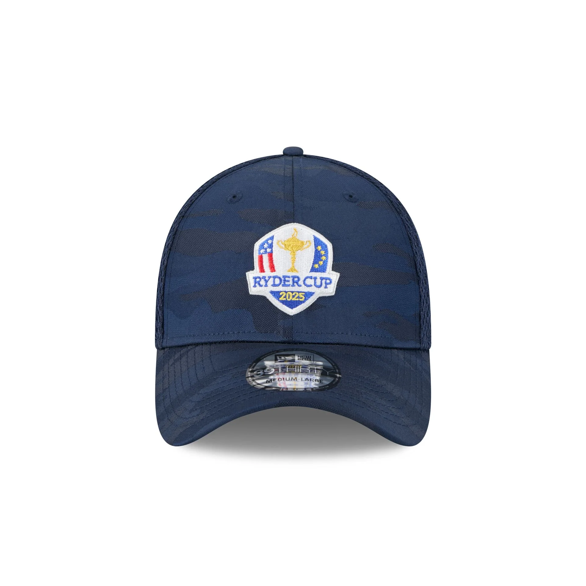 2025 Ryder Cup Navy Camo 39THIRTY Stretch Fit Hat
