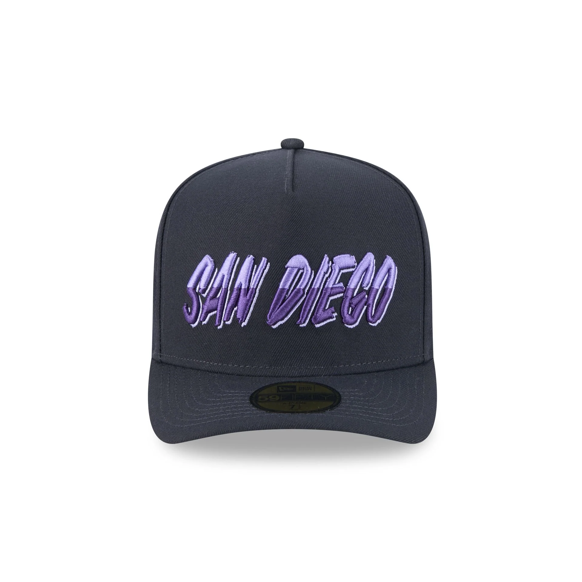 San Diego Padres Navy Lavender 59FIFTY A-Frame Fitted Hat