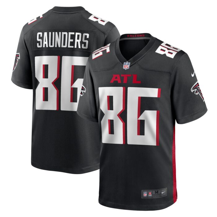 Men’s Atlanta Falcons CJ Saunders Nike Black Team Game Jersey