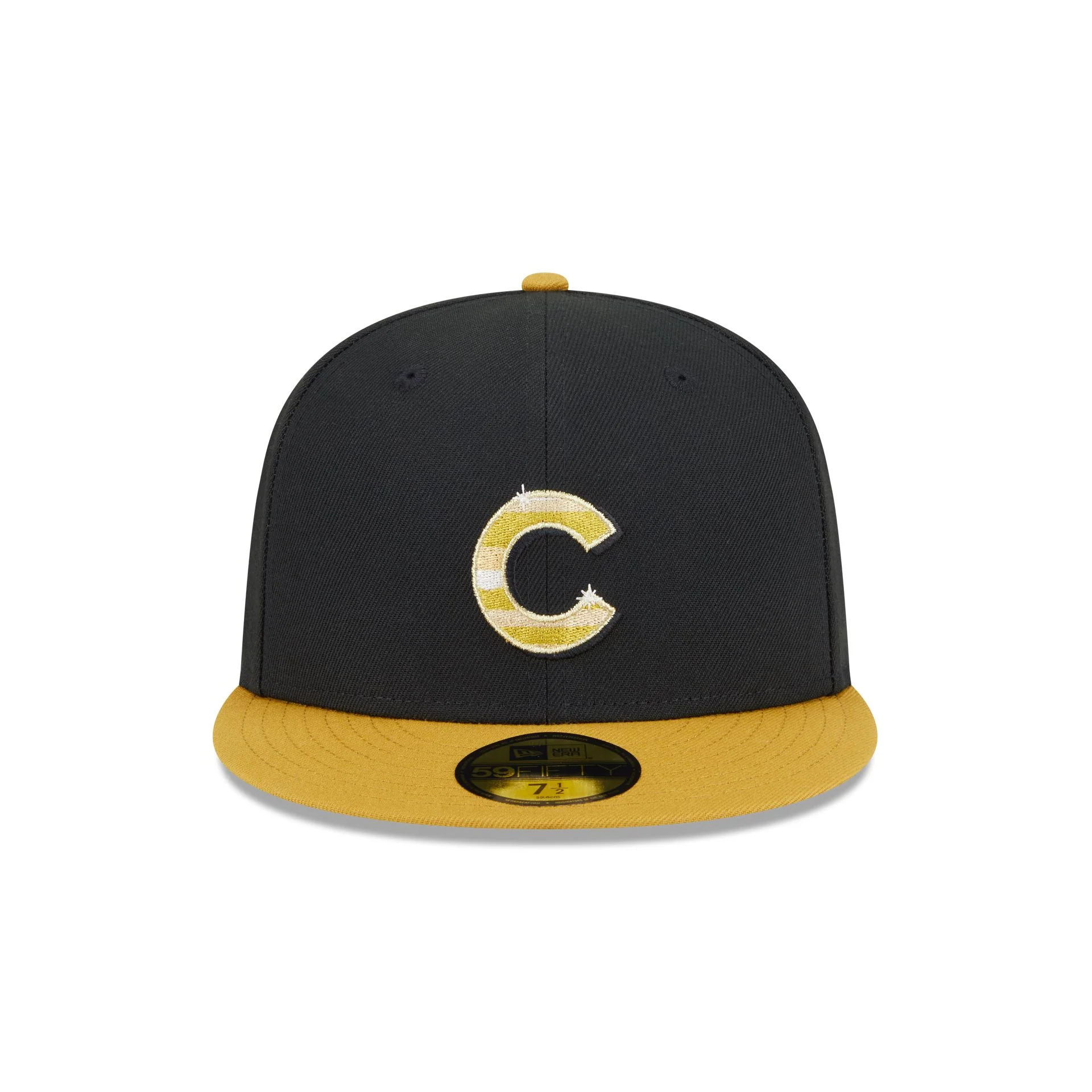 Chicago Cubs Metallic Gold Logo 59FIFTY Fitted Hat