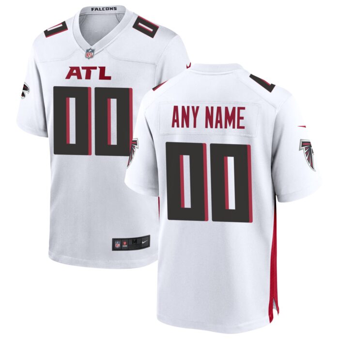 Men’s Atlanta Falcons Nike White Custom Game Jersey