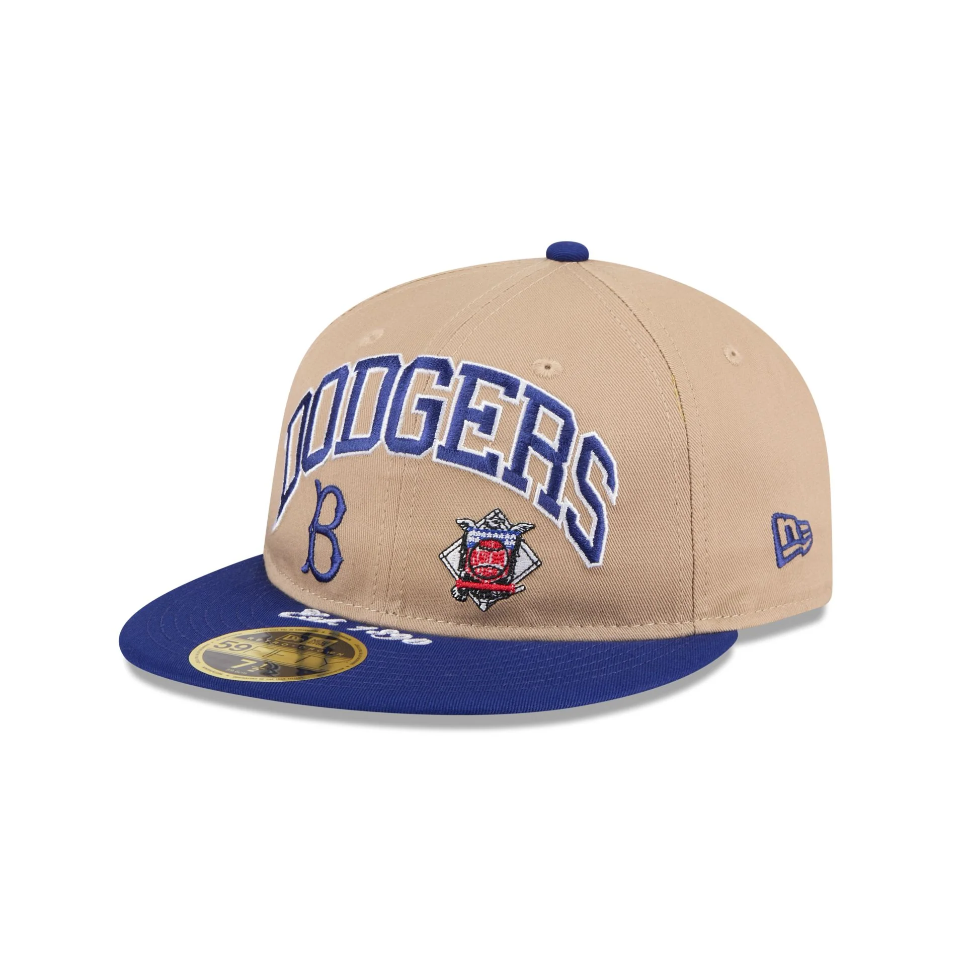 Brooklyn Dodgers Camel Retro Crown 59FIFTY Fitted Hat