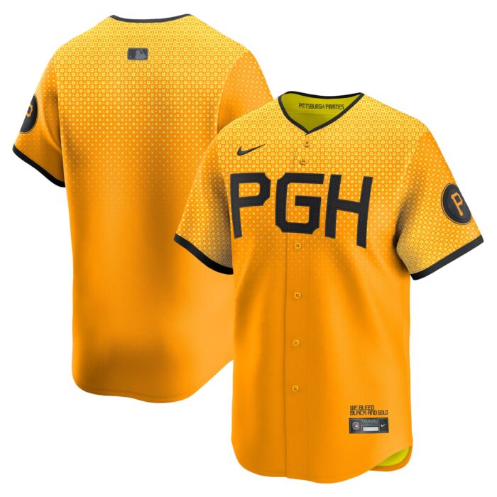 Men’s Pittsburgh Pirates  Nike Gold City Connect Limited Jersey